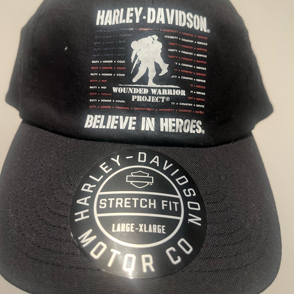 Harley Davidson Wounded Warrior Project Black Cap